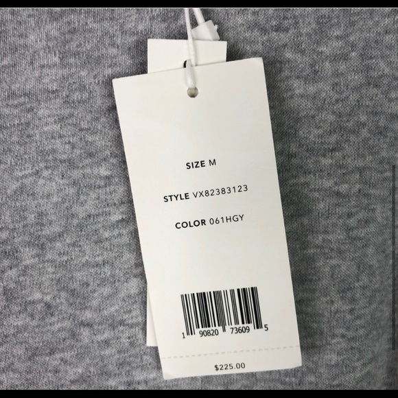 Vince Wrap Waist Midi Dress Jersey Sleeveless Gray - Picture 3 of 5